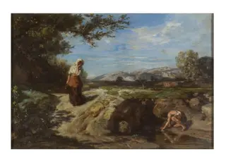 The Spring, by Barthélemy Menn, oil, 1868
