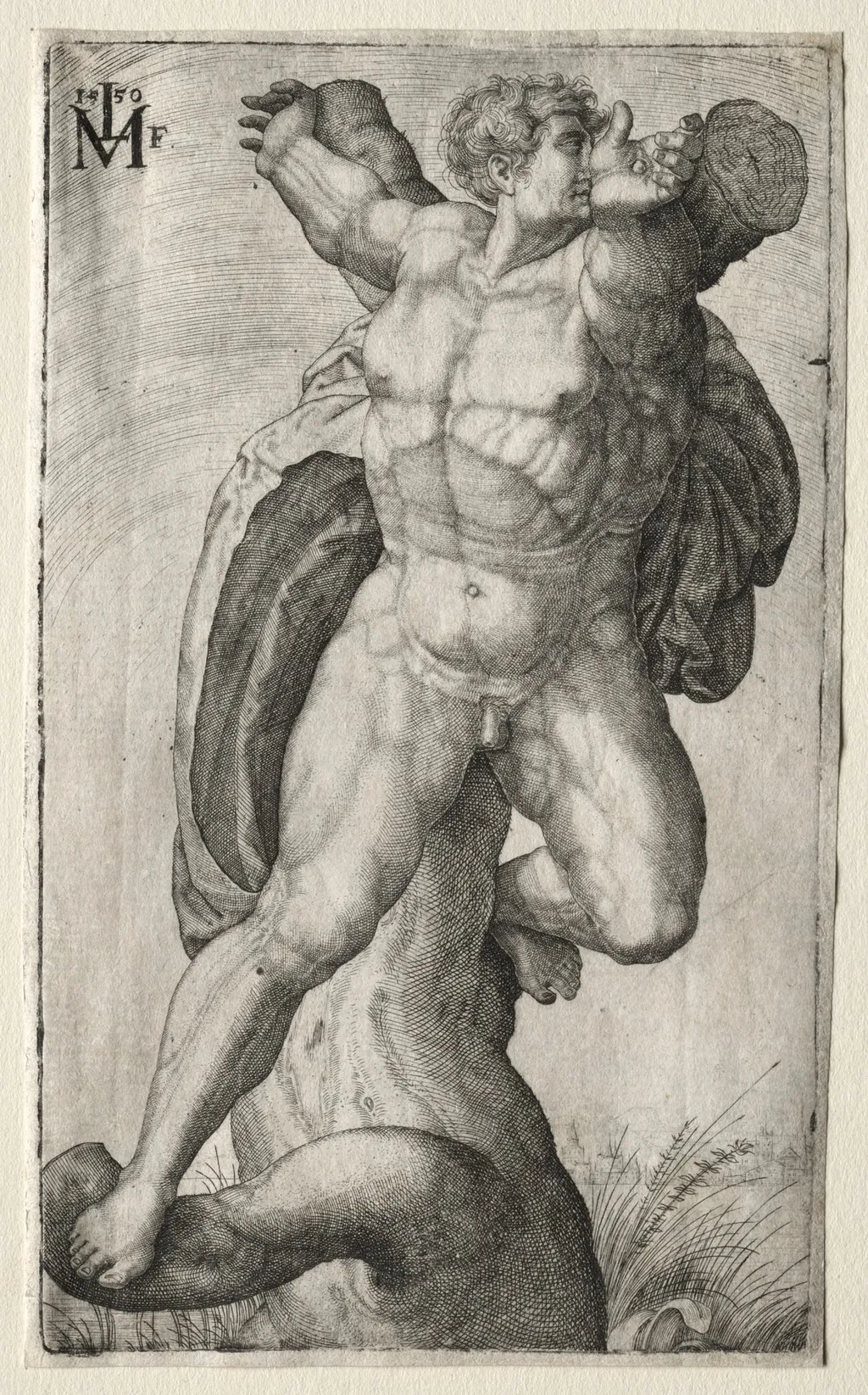 Crucified Man, by Melchior Lorck, 1550