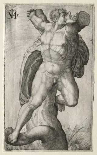 Crucified Man, by Melchior Lorck, 1550