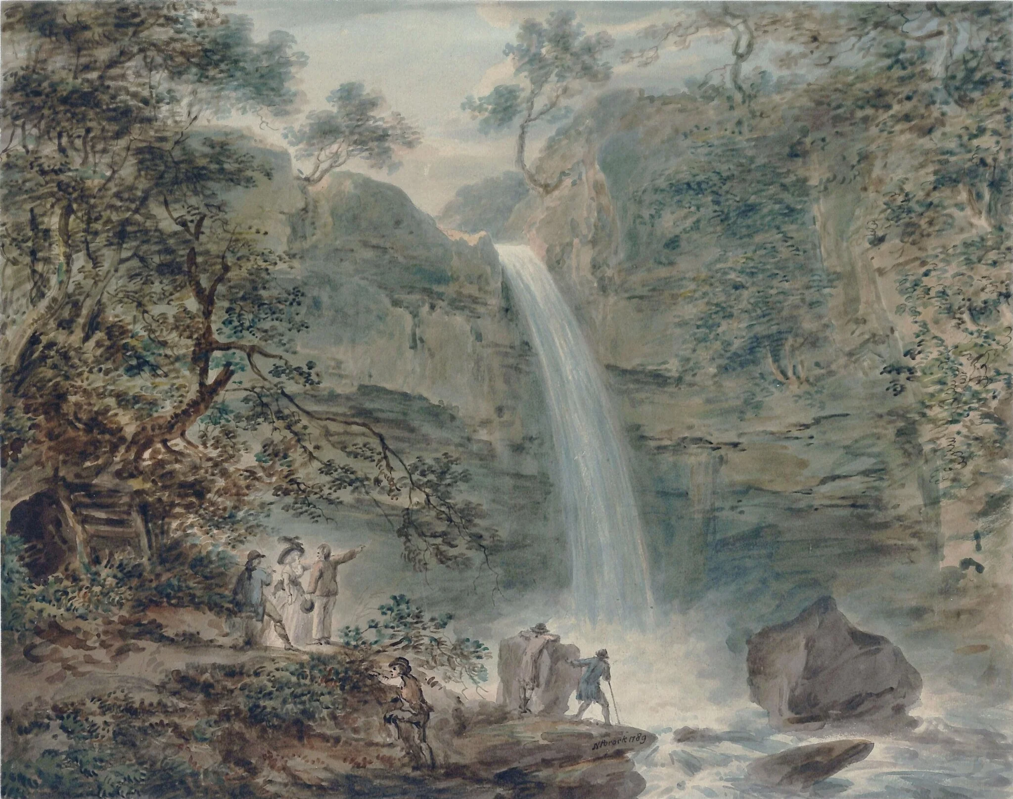 Melincourt Cascade, Neath, South Wales, detail