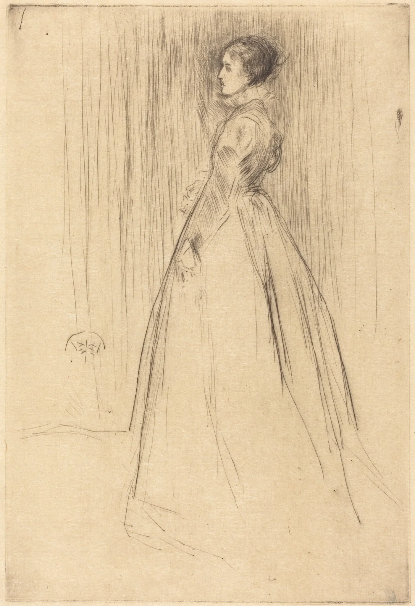 The Velvet Dress, detail