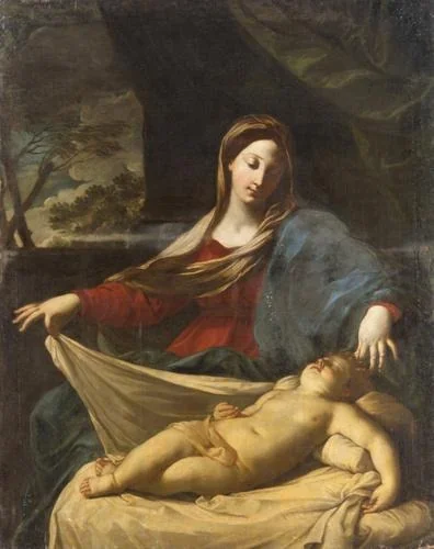 Maria mit Kind, detail