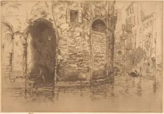 Two Doorways, by James McNeill Whistler, ink, 1880