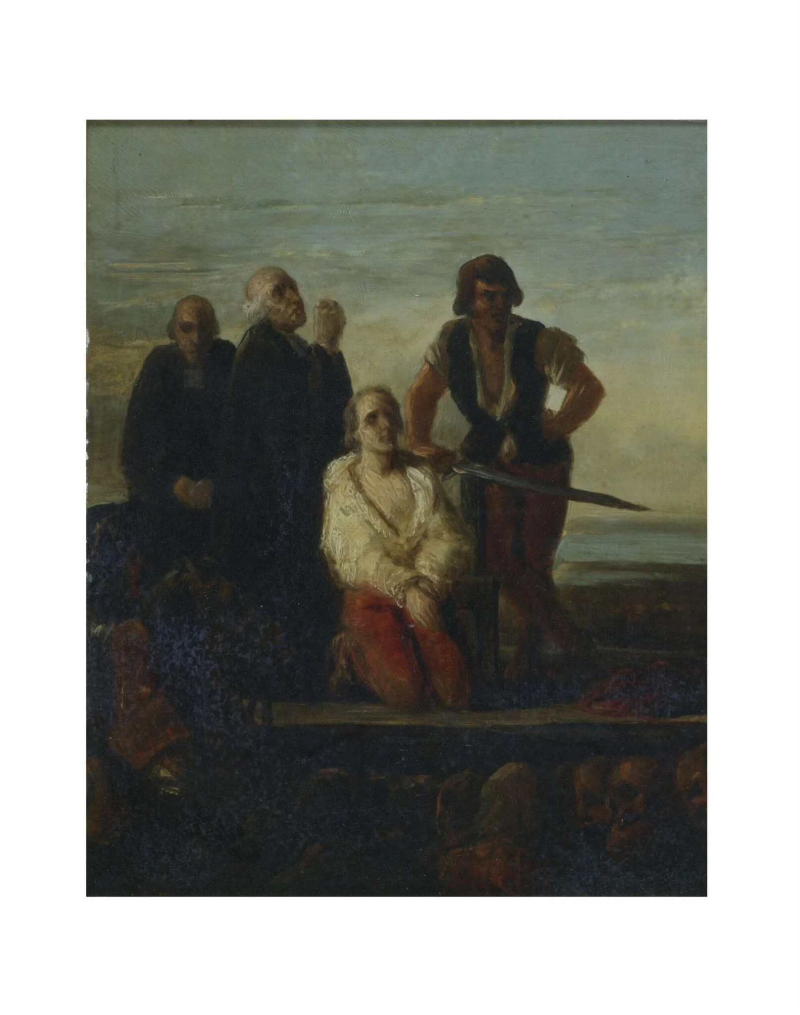 The Execution of Major Davel, detail