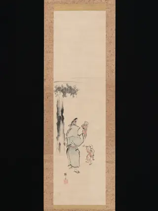 Puppeteer, by Teisai Hokuba, unspecified, 1822
