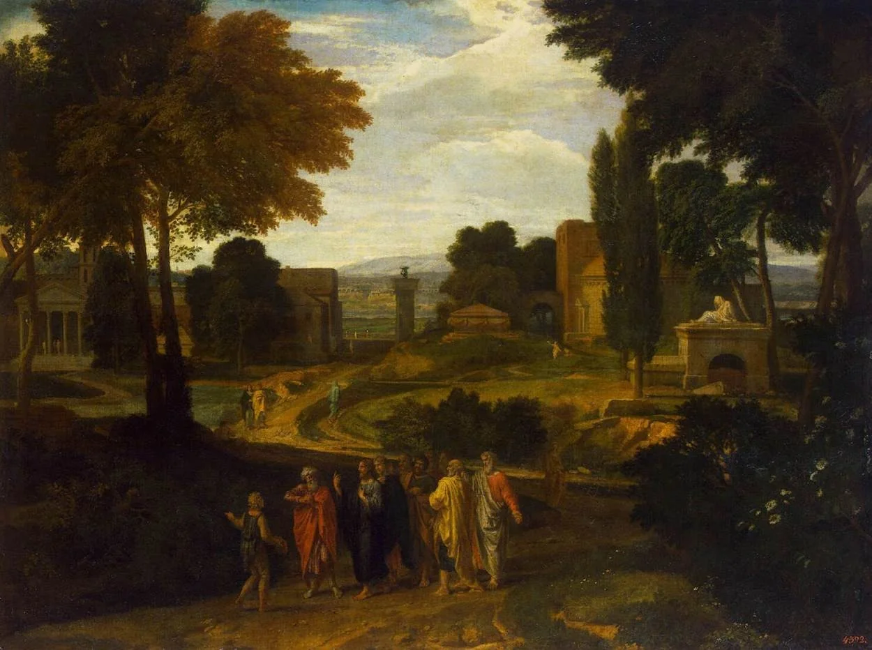 Landscape with Christ and His Disciples, detail