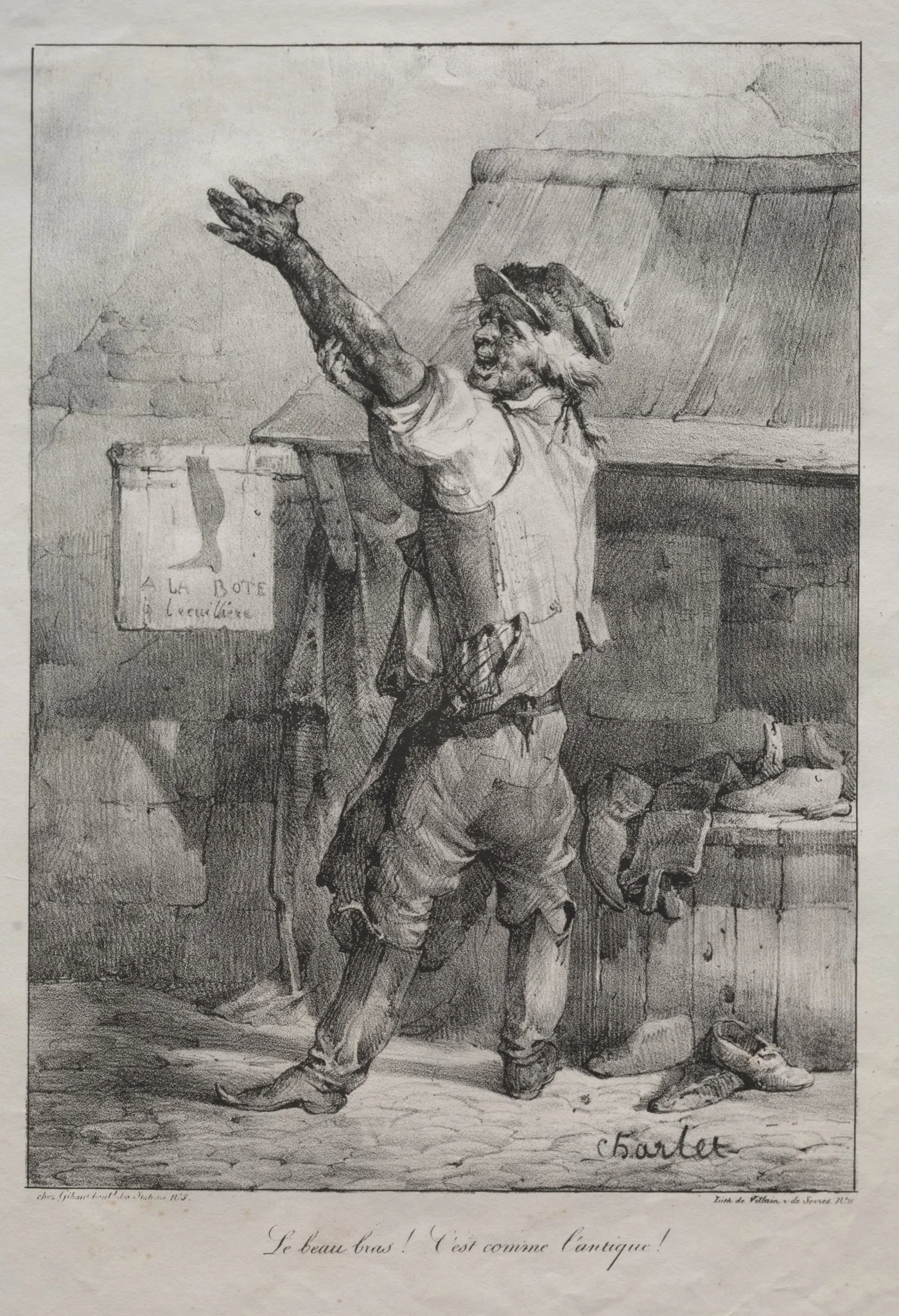 Le beau bras: C'est comme l'antique!, detail