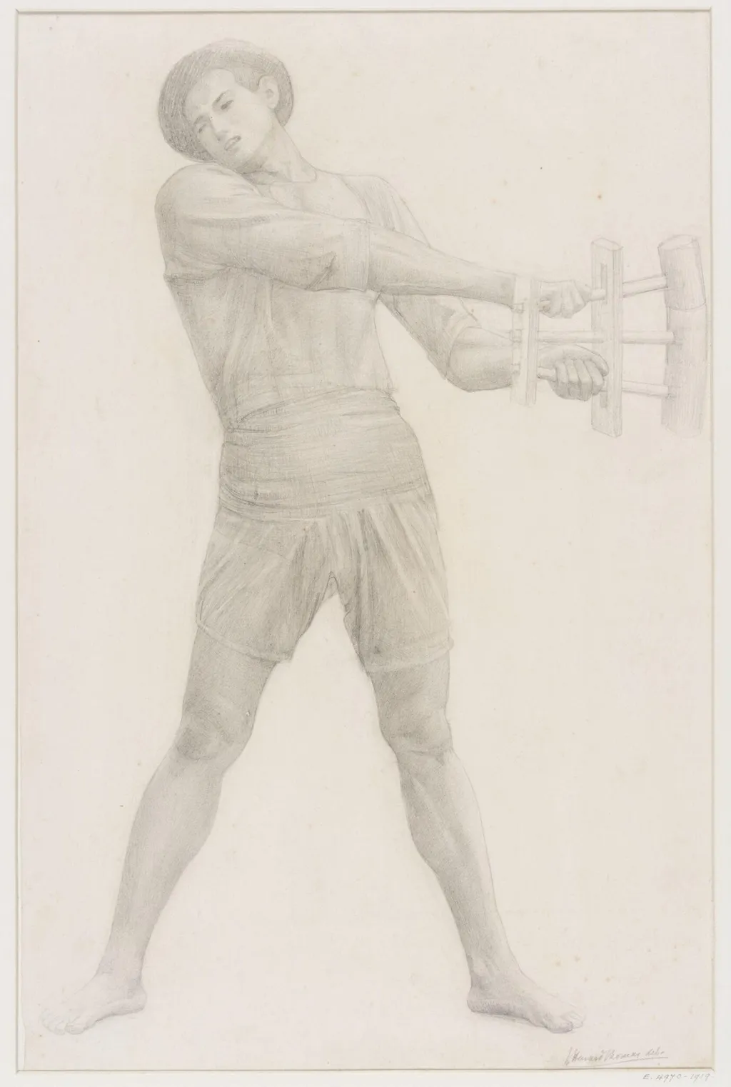 Study of a youth, by J Havard Thomas, 1854