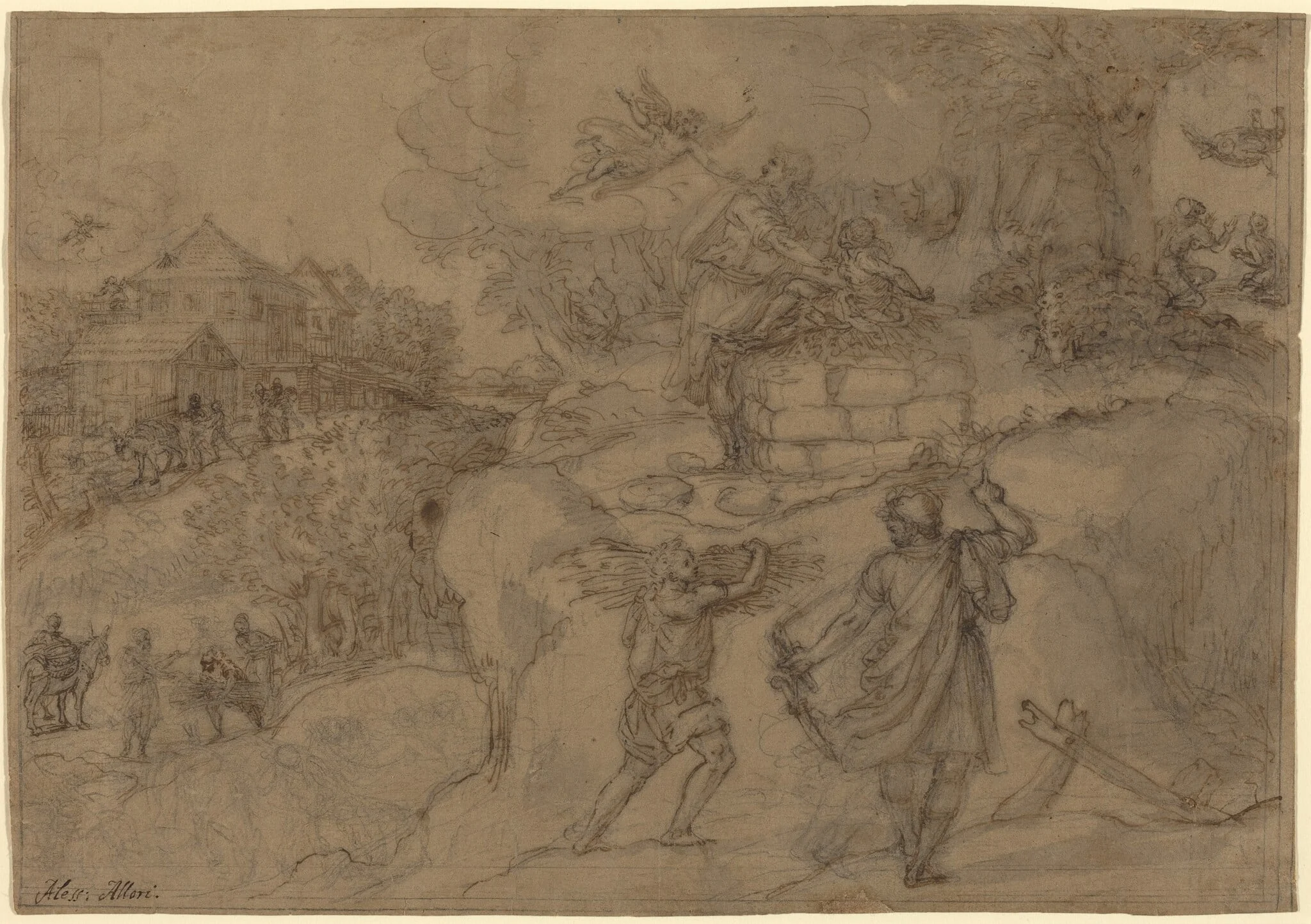 Sacrifice of Abraham, detail