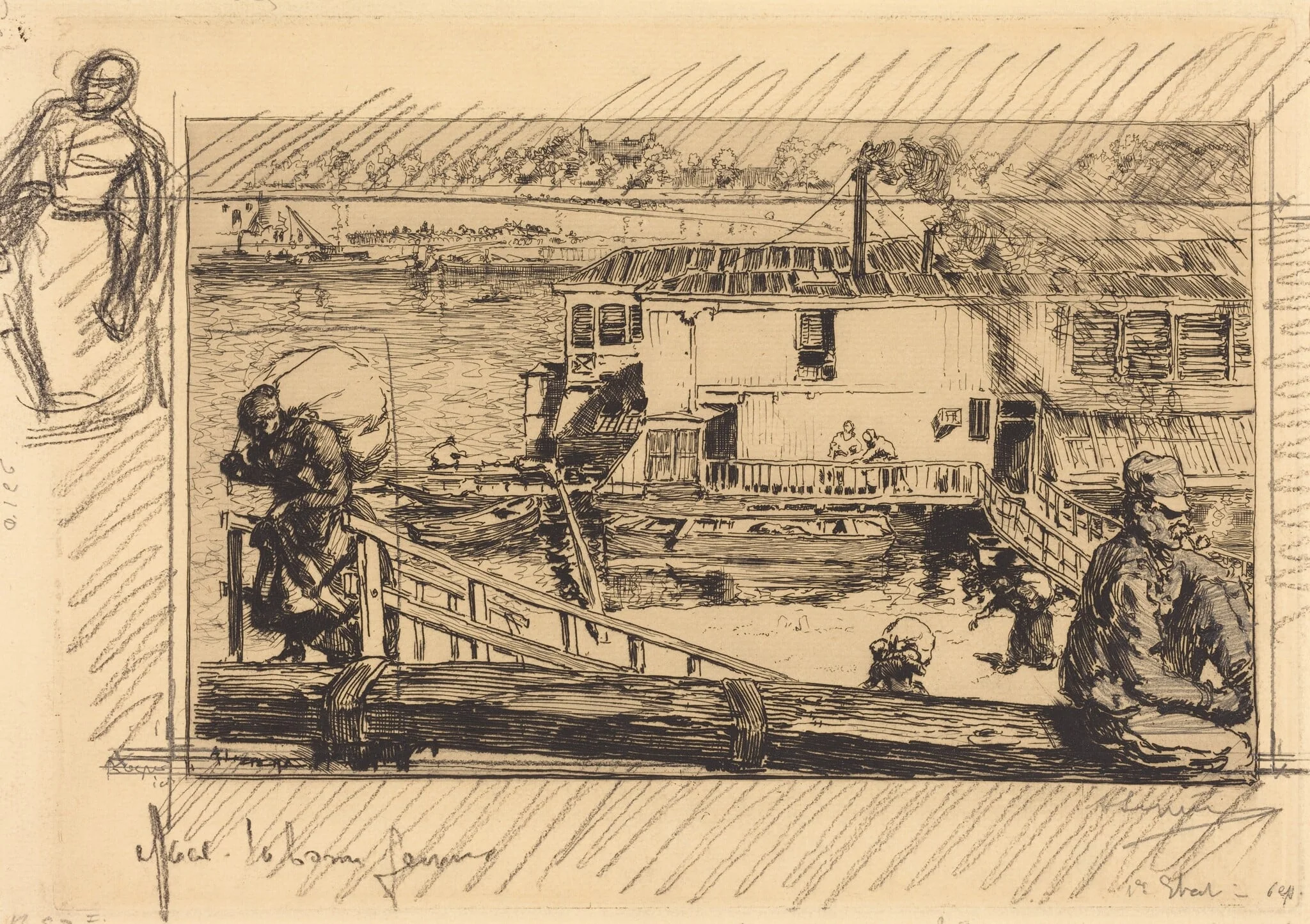 The Wash-house (Le lavoir), detail