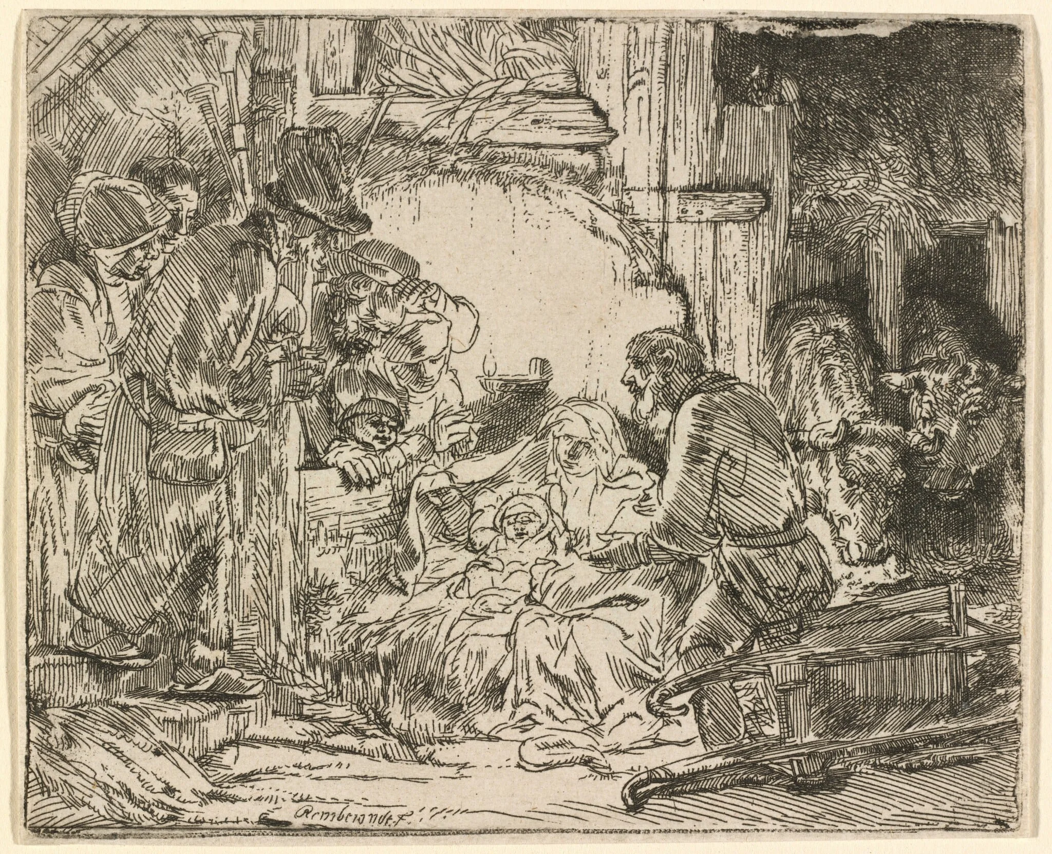The Adoration of the Shepherds: with the Lamp, detail