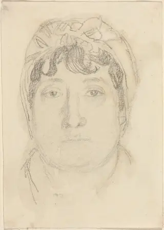 Portrait of a Woman, by John Flaxman, graphite, 1790