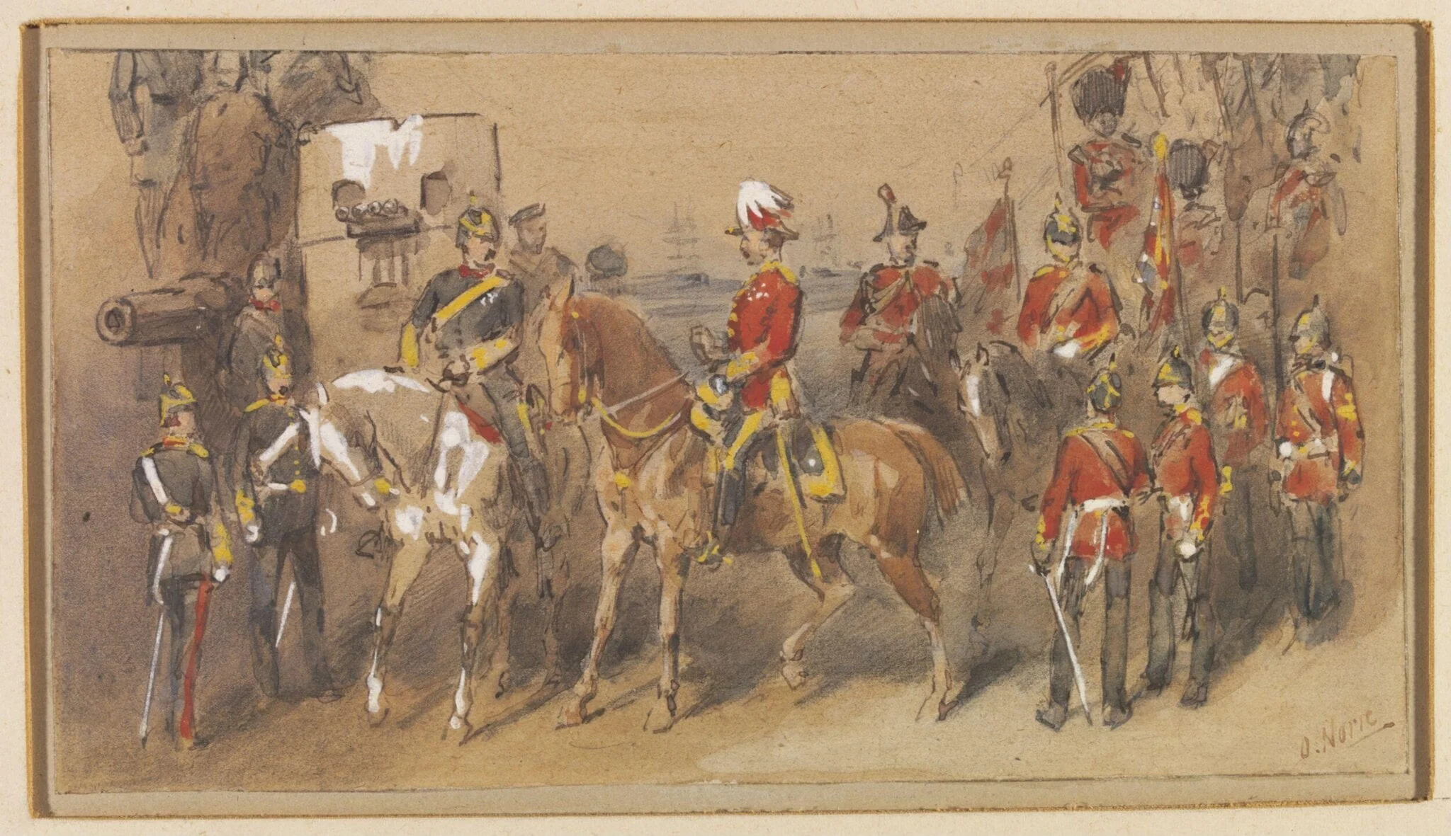 General Sir Garnet Wolseley at Alexandria, detail