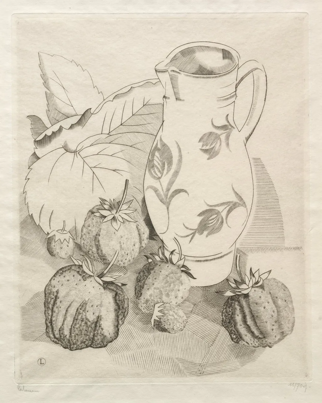 Strawberries, by Jean-Émile Laboureur, 1924