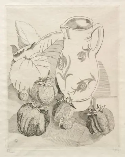Strawberries, by Jean-Émile Laboureur, 1924