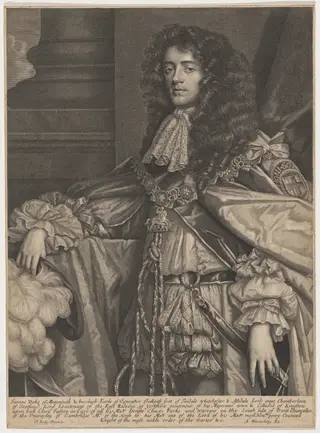 James, Duke of Monmouth and Buccleuch, by Abraham Blooteling, ink, 1665