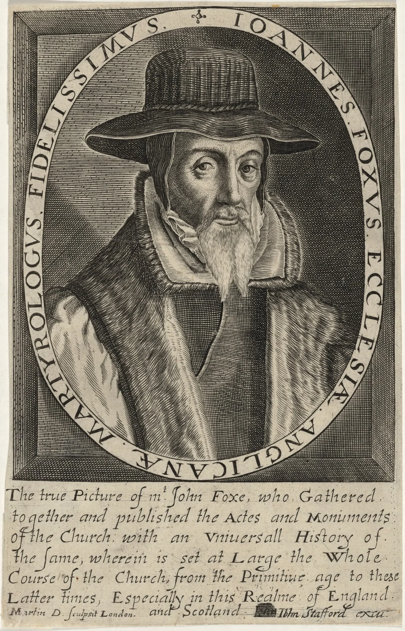 John Foxe, Author of Book of Martyrs, detail