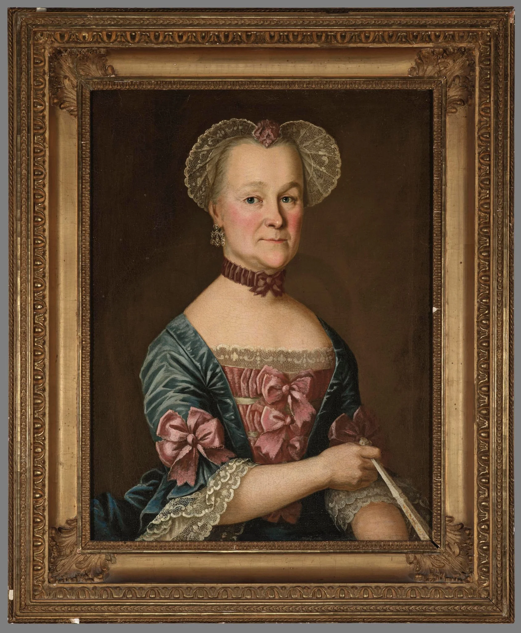 Ulrika Bock s. Kostfeldt (1721-1782), detail