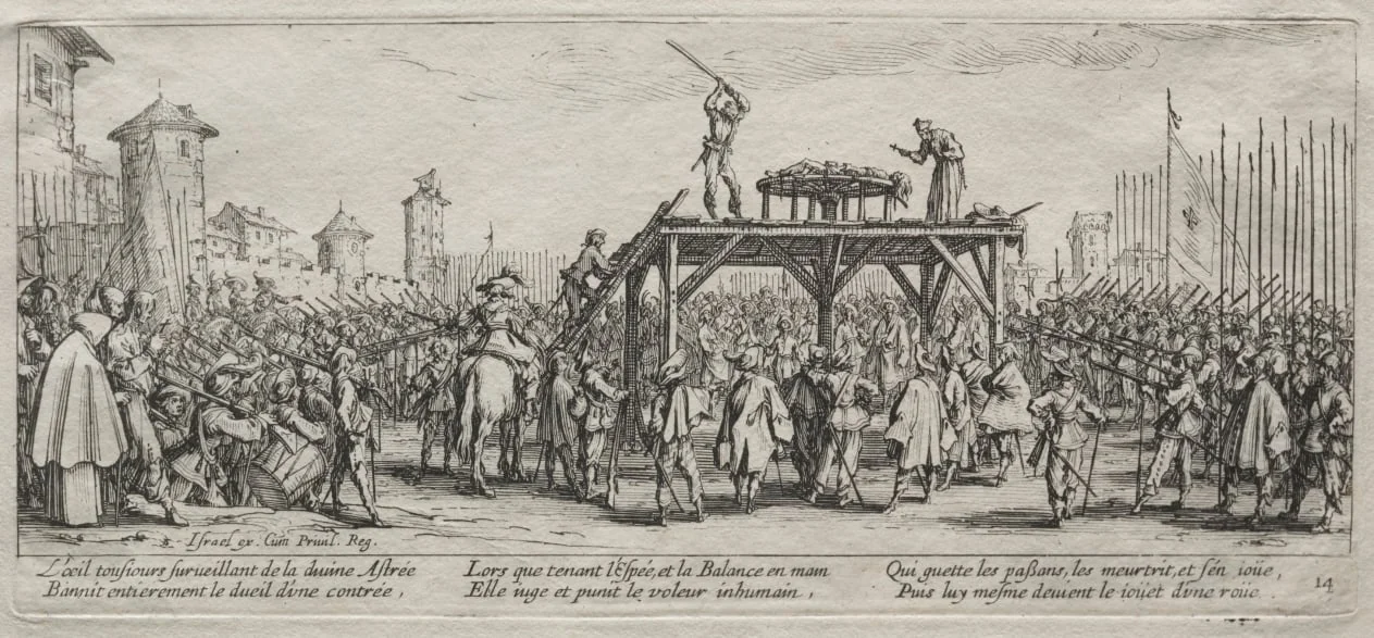 The Large Miseries of War: Execution on the Wheel, detail