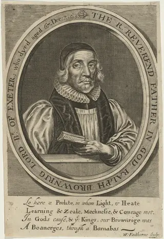 Ralph Brownrig, by William Faithorne, ink, 1661