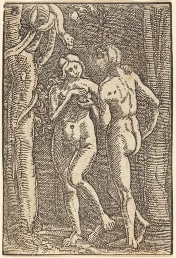 The Fall of Man, by Albrecht Altdorfer, ink, 1513