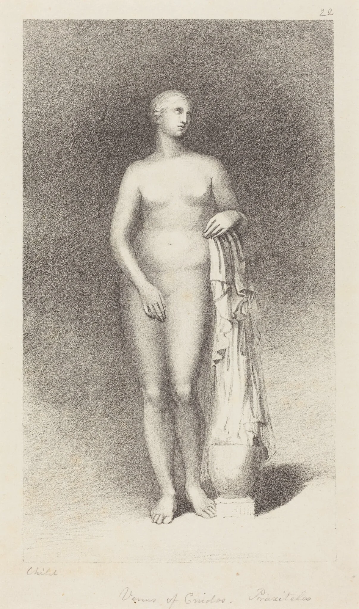 Venus of Cnidos, by Praxiteles, detail