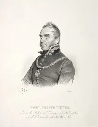 Portrait of Dr. Karl Joseph Meyer, by Josef Kriehuber, 1844