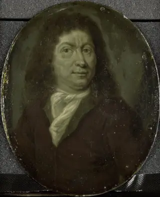 Portrait of Andries Pels (1631-81), by Arnoud van Halen, oil, 1716