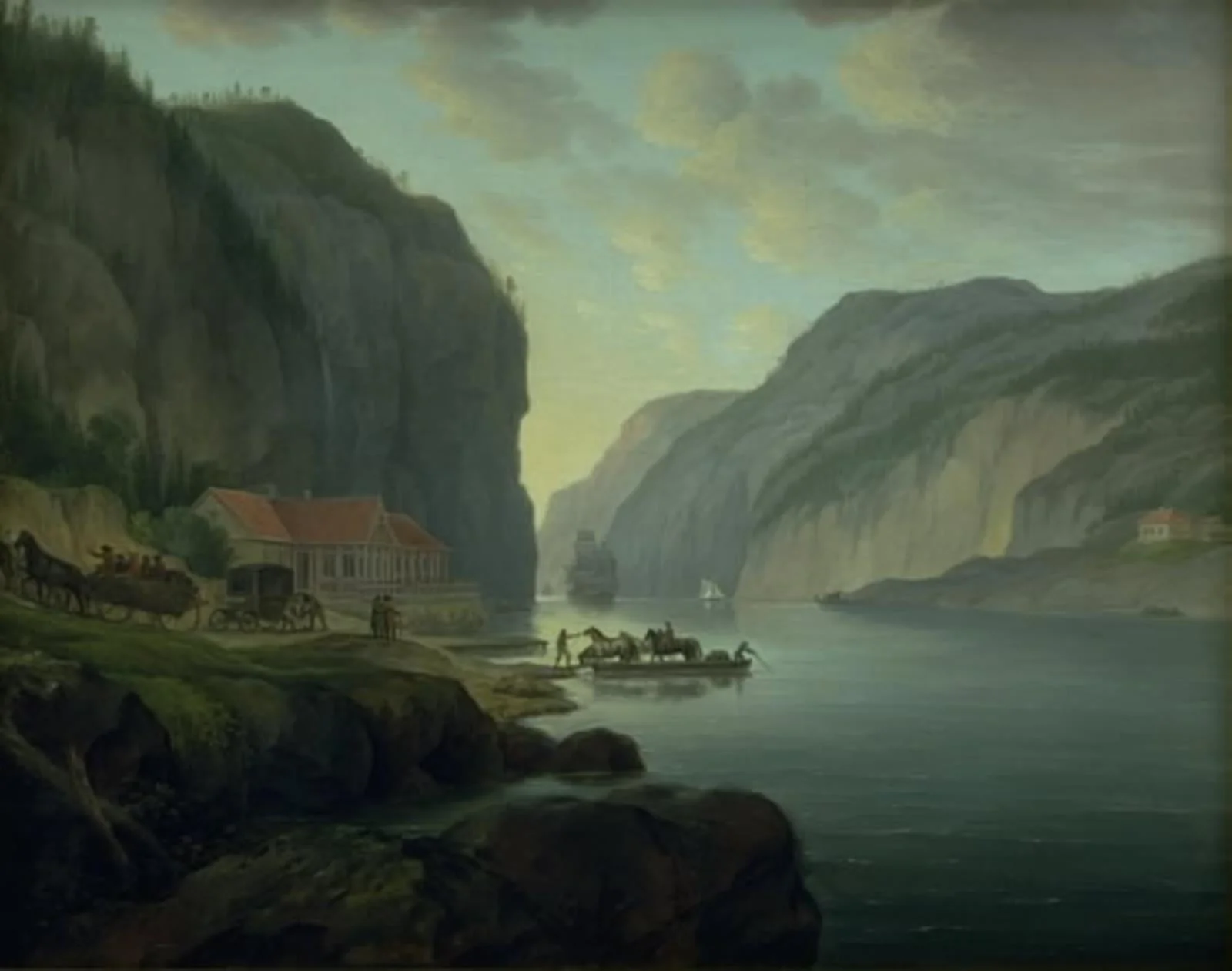 Svinesund nær Frederikshald i Norge, detail