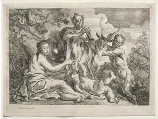Jupiter Nourished by the Goat Almathea, by Jacob Jordaens, 1652