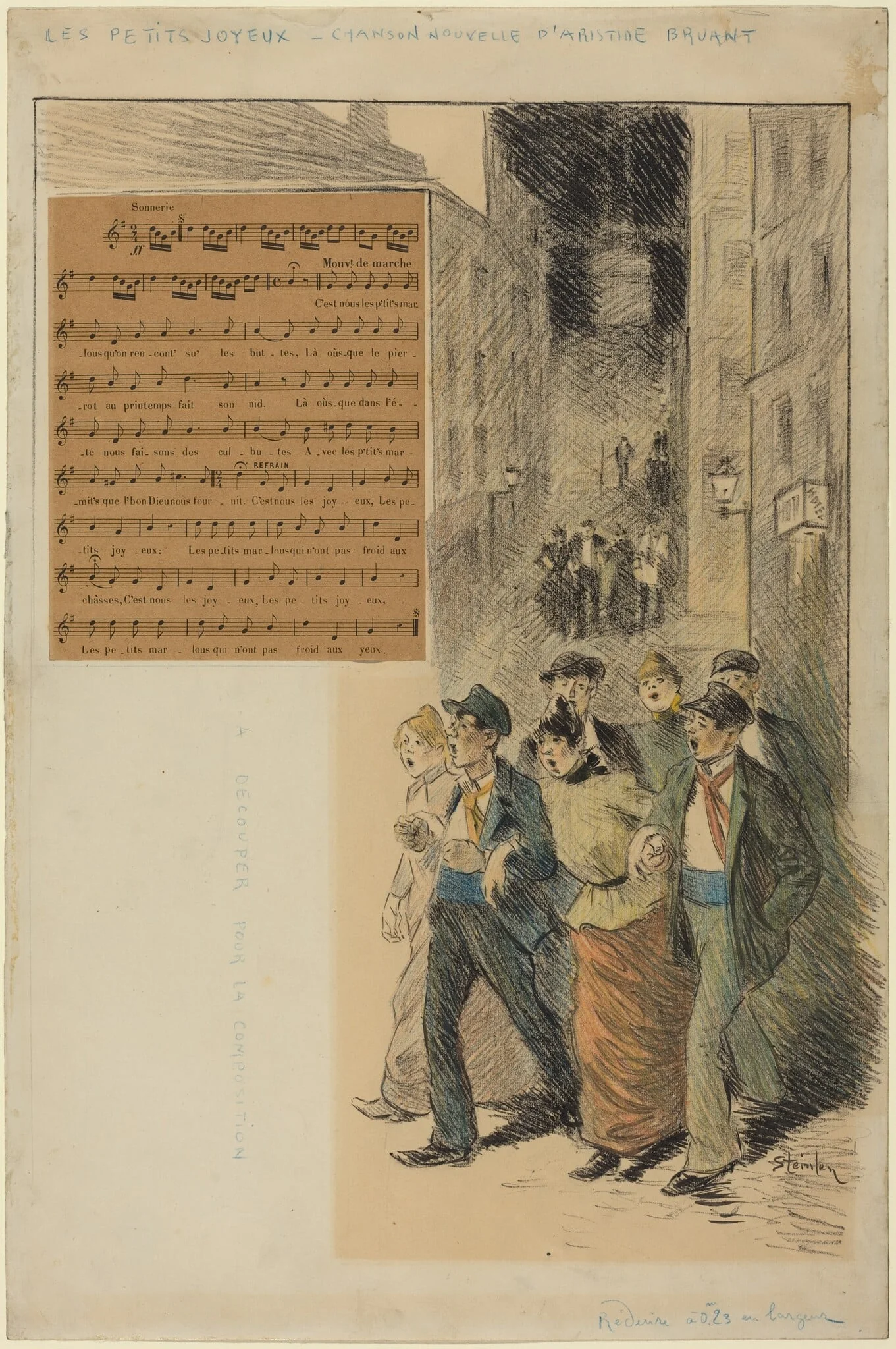Les petits joyeux, detail