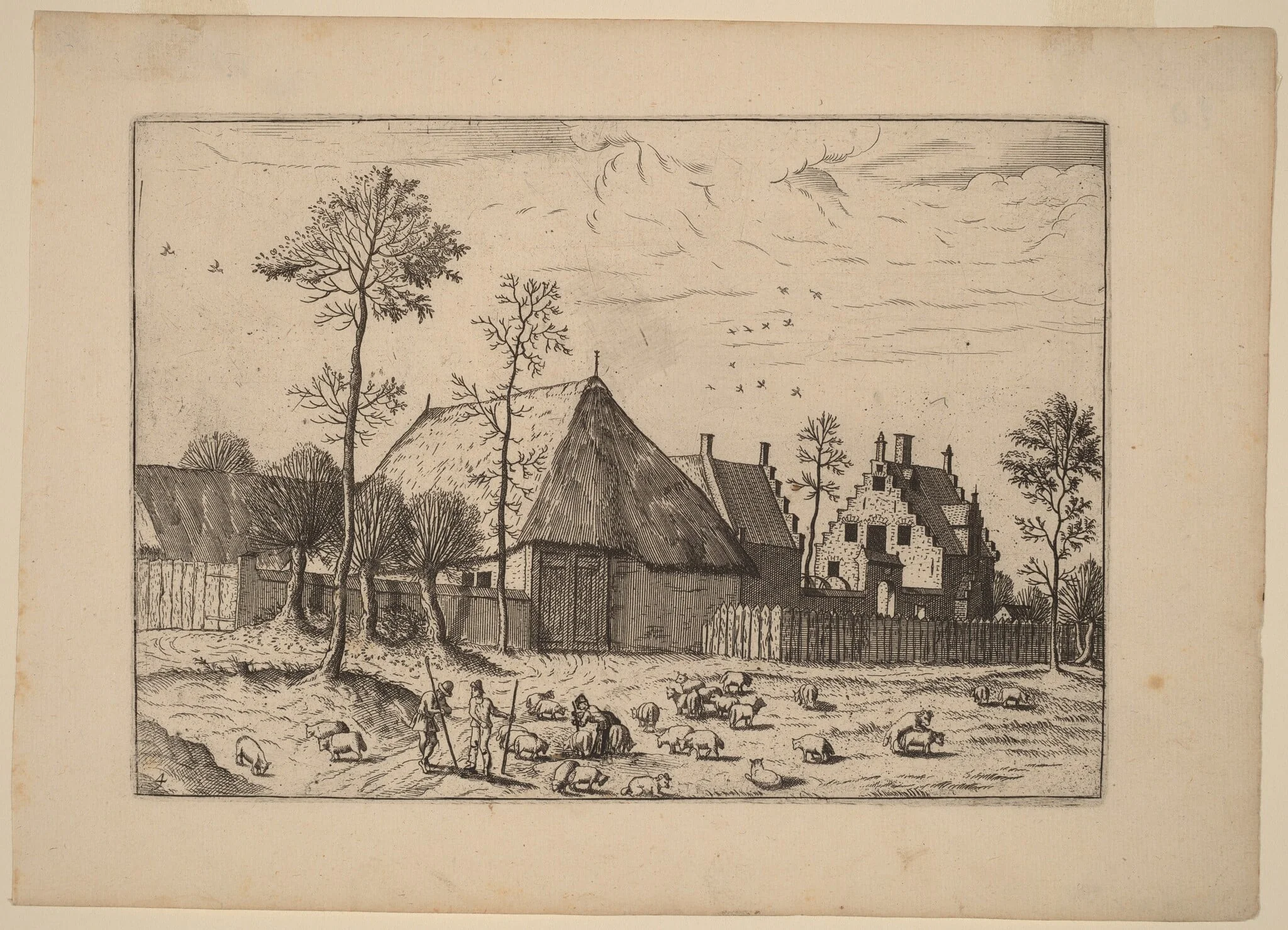 Shed with Cottage, detail