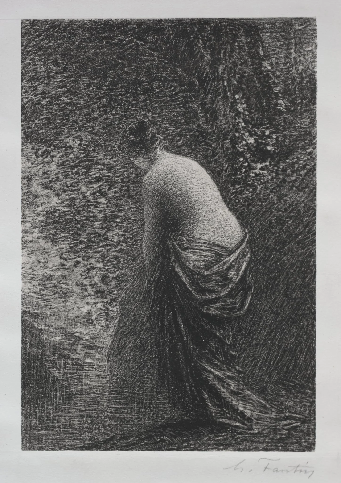 Bather Standing, detail
