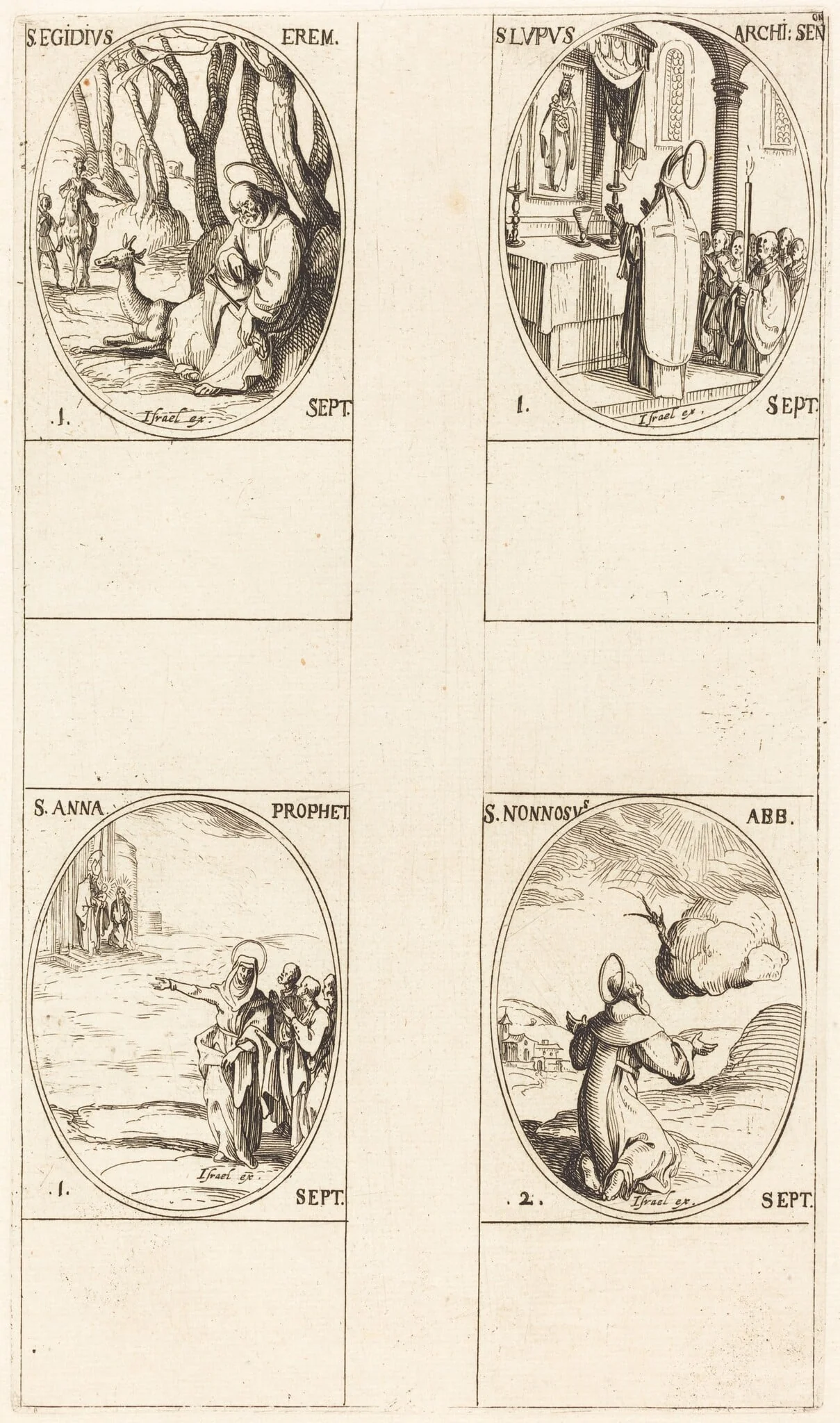 St. Giles; St. Lupus; St. Anne; St. Nonnosus, detail