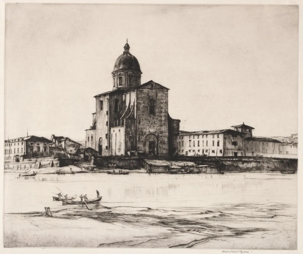 San Frediano in Cestello, Florence, by Muirhead Bone, 1915