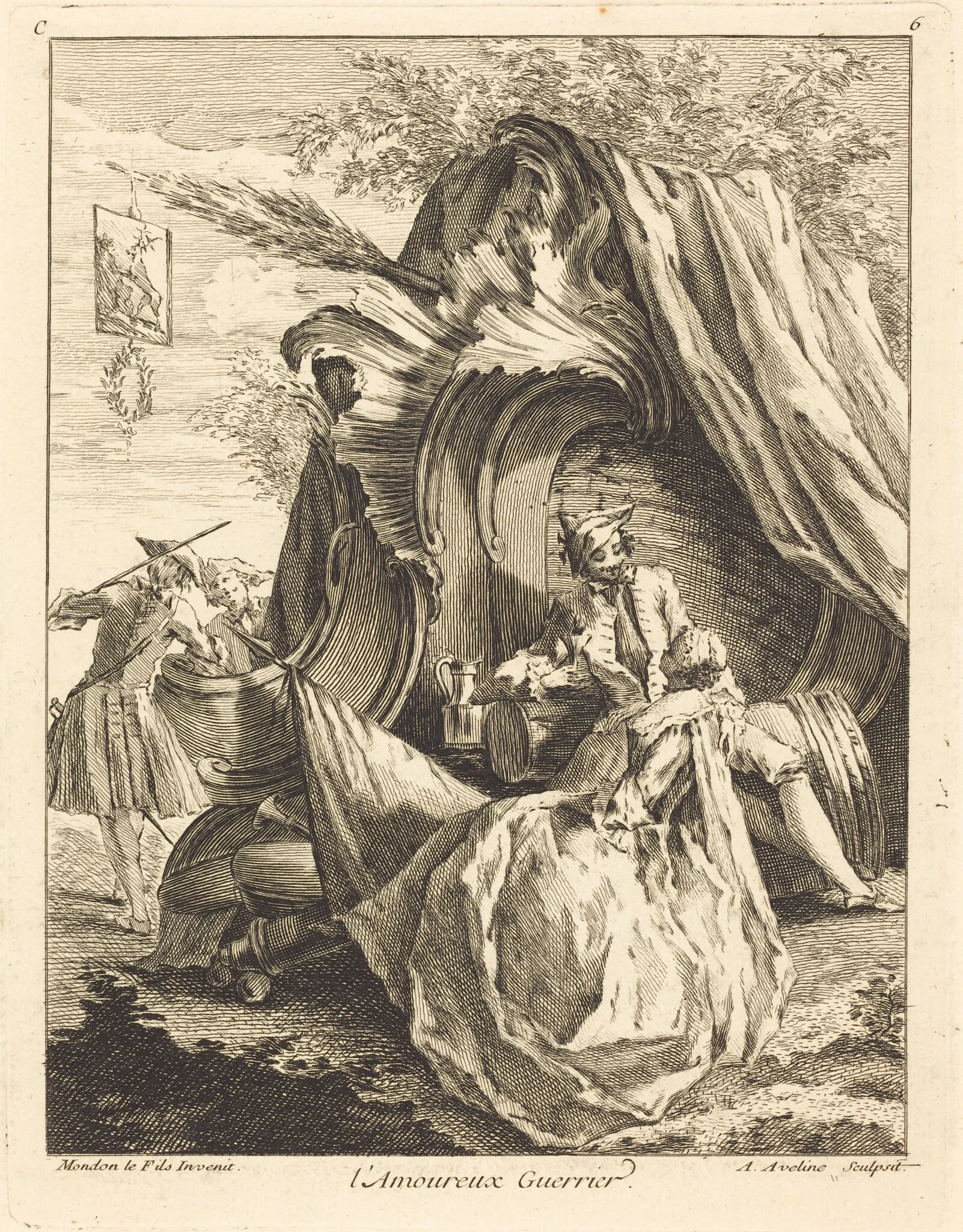 l'Amoureux Guerrier, detail