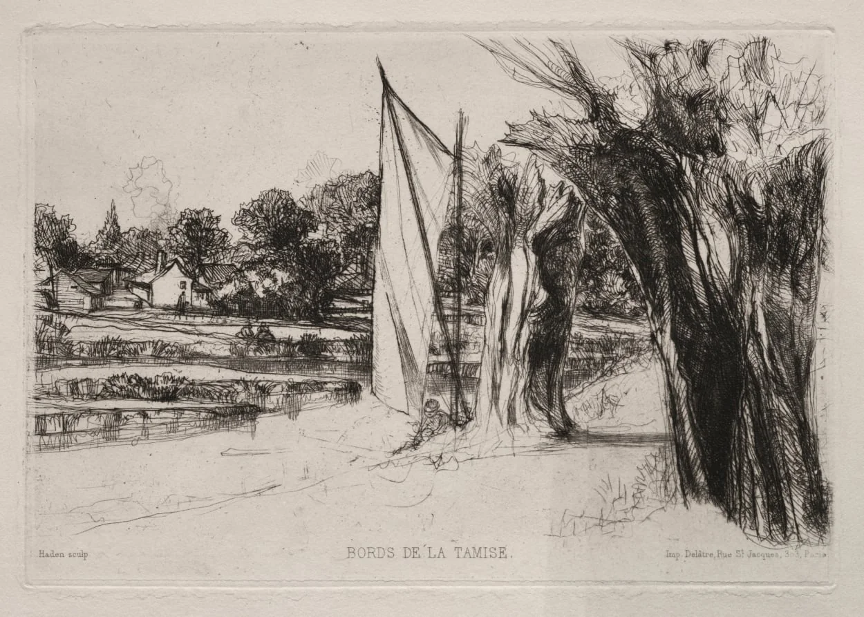 Thames Ditton - With a Sail, detail