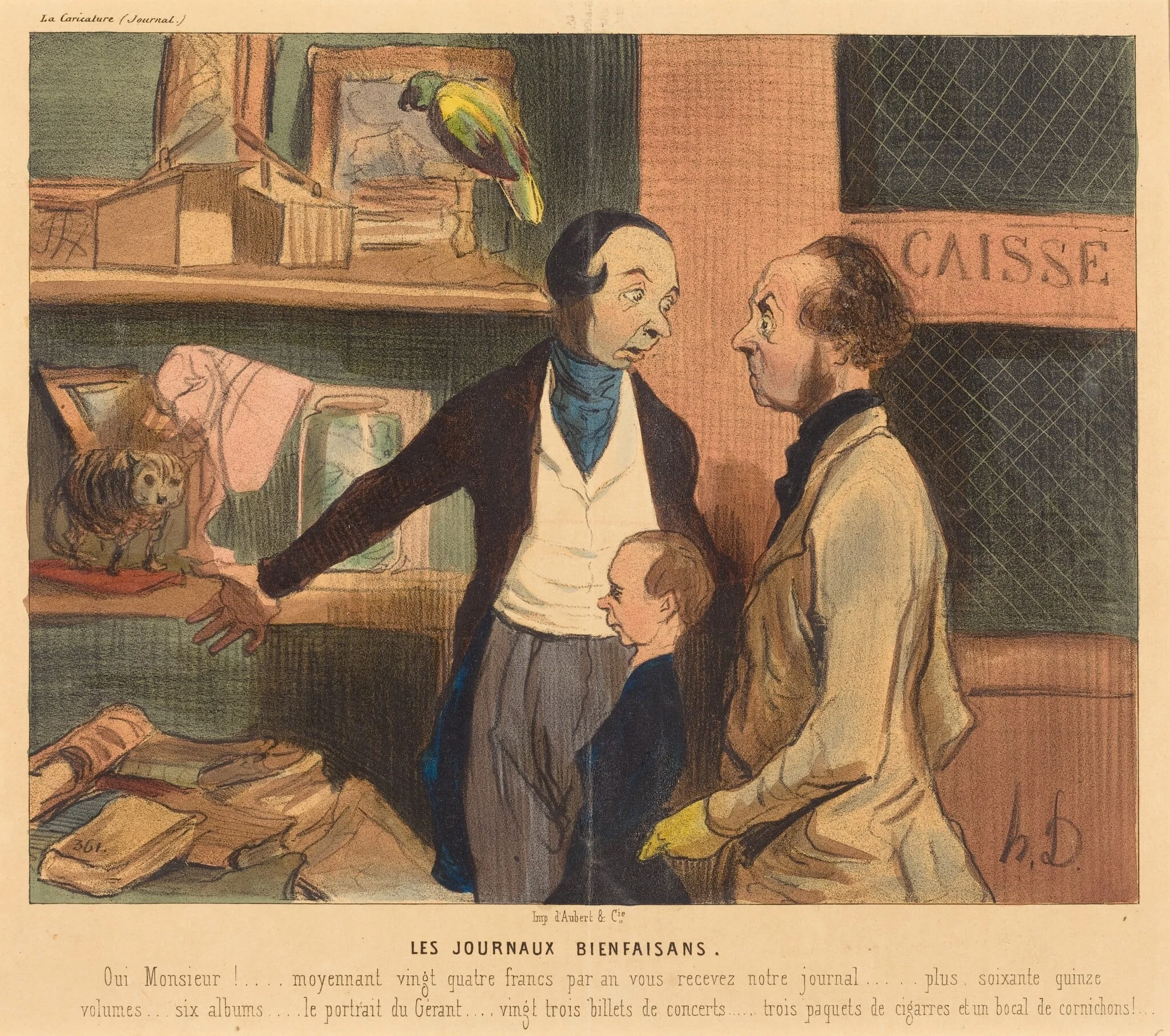 Les Journaux bienfaisans, detail