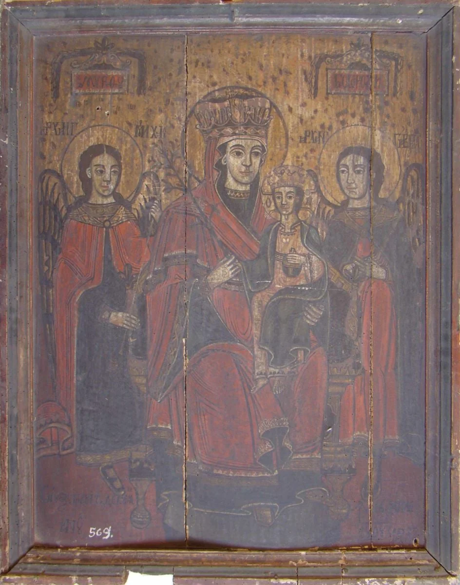 Maica Domnului cu Pruncul, detail