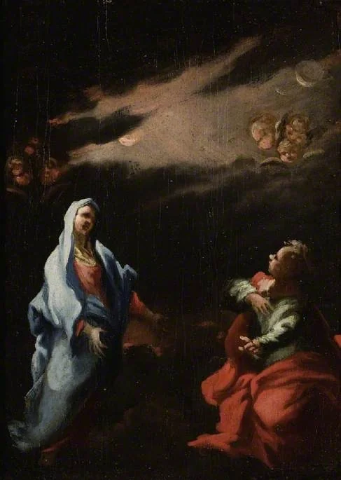The Virgin with St. John, detail