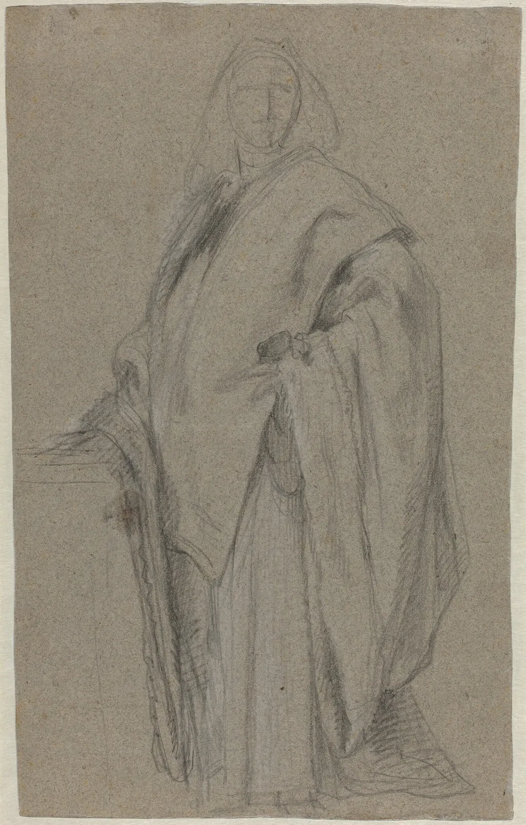 Portrait of a Procurator [verso], by Alessandro Longhi, chalk, 1773