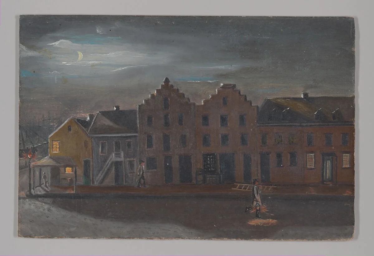 The Lamp Lighter, detail