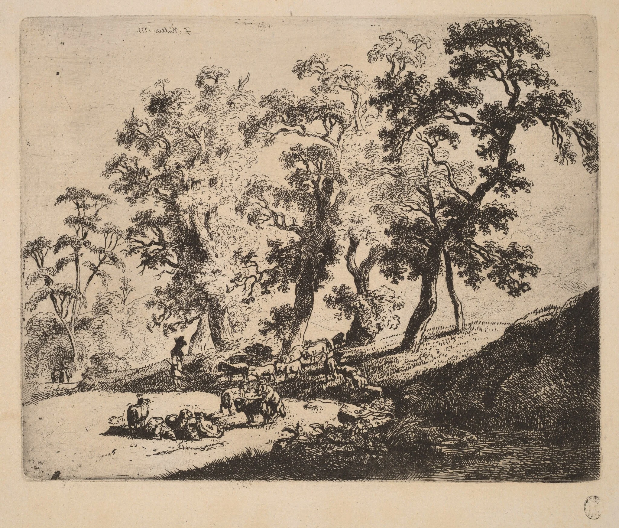 Landscape with Shepherds, detail
