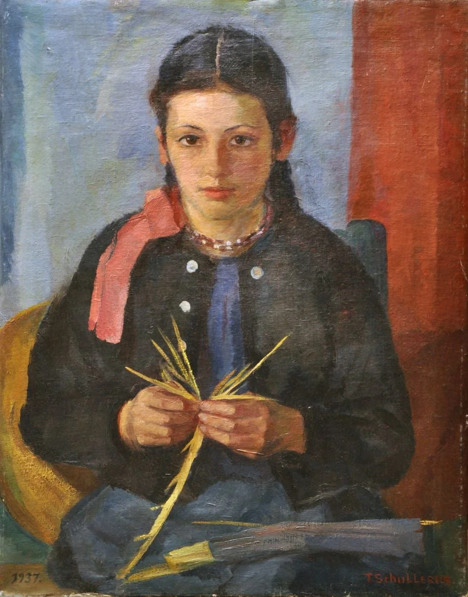 Împletitoarea, detail