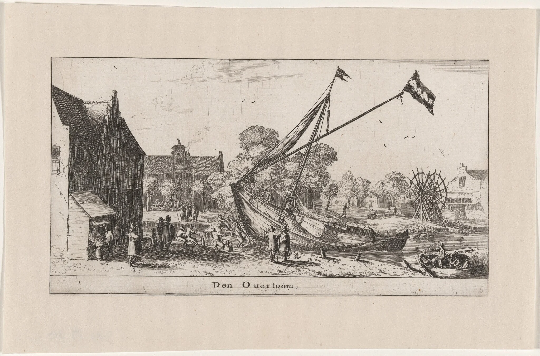 The "Overtoom" (Portage) at Amsterdam, detail