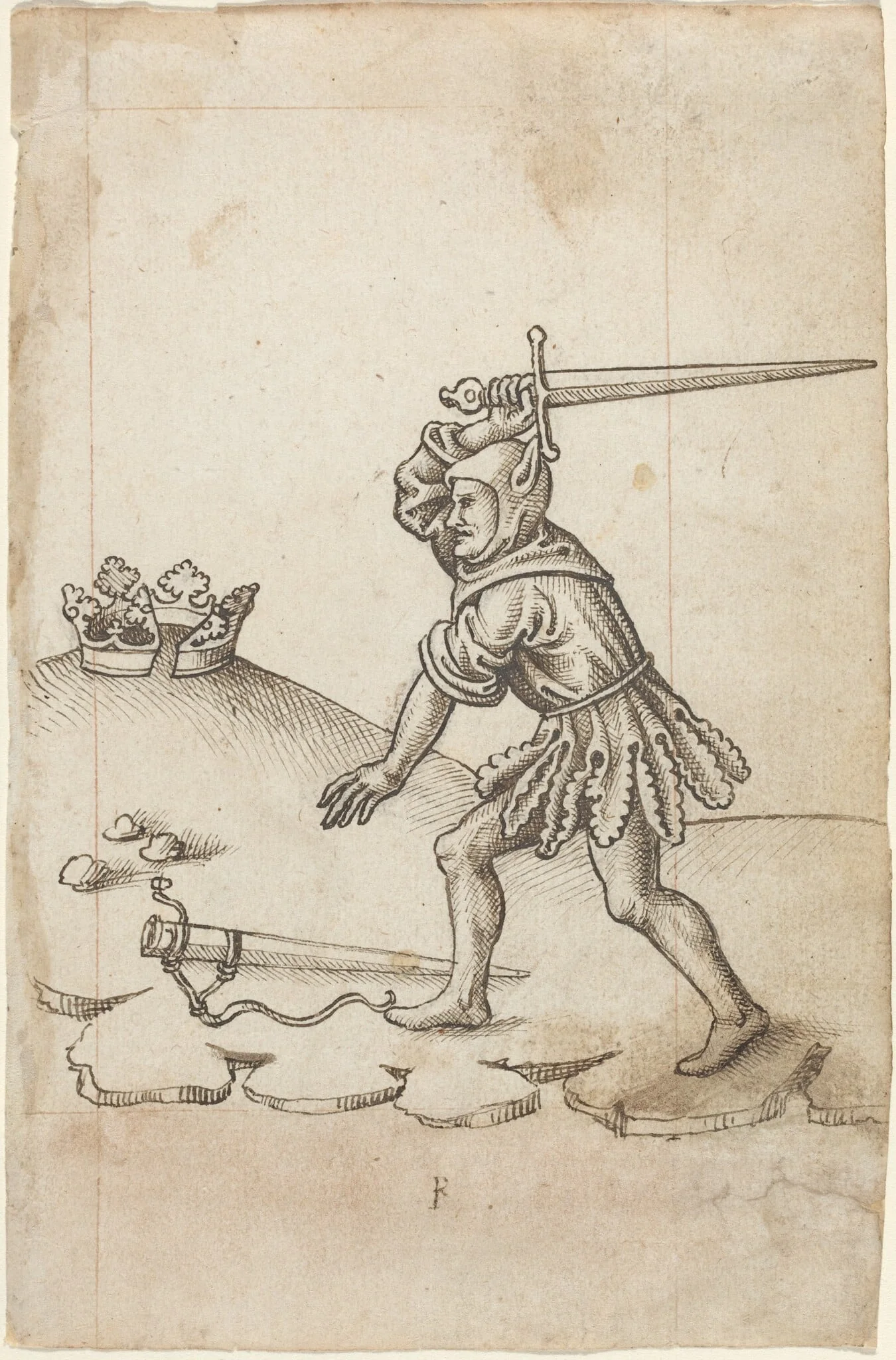"Do Not Break the Crown" [fol. 43 recto], detail