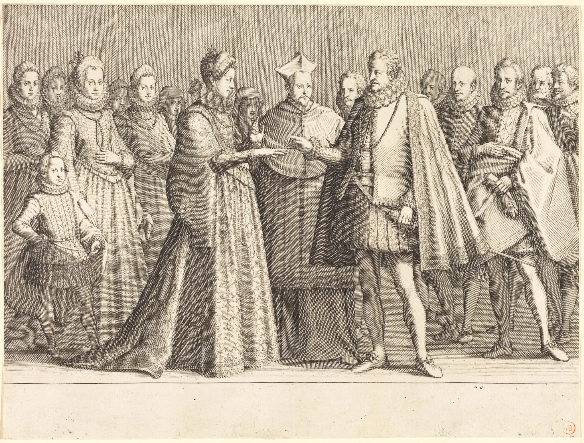 The Marriage of Ferdinando and Christine of Lorraine, detail
