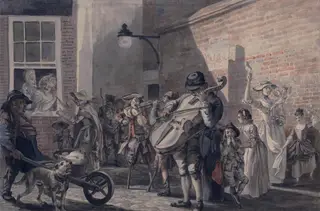 The Asylum for the Deaf, by John Collet, watercolor, 1750