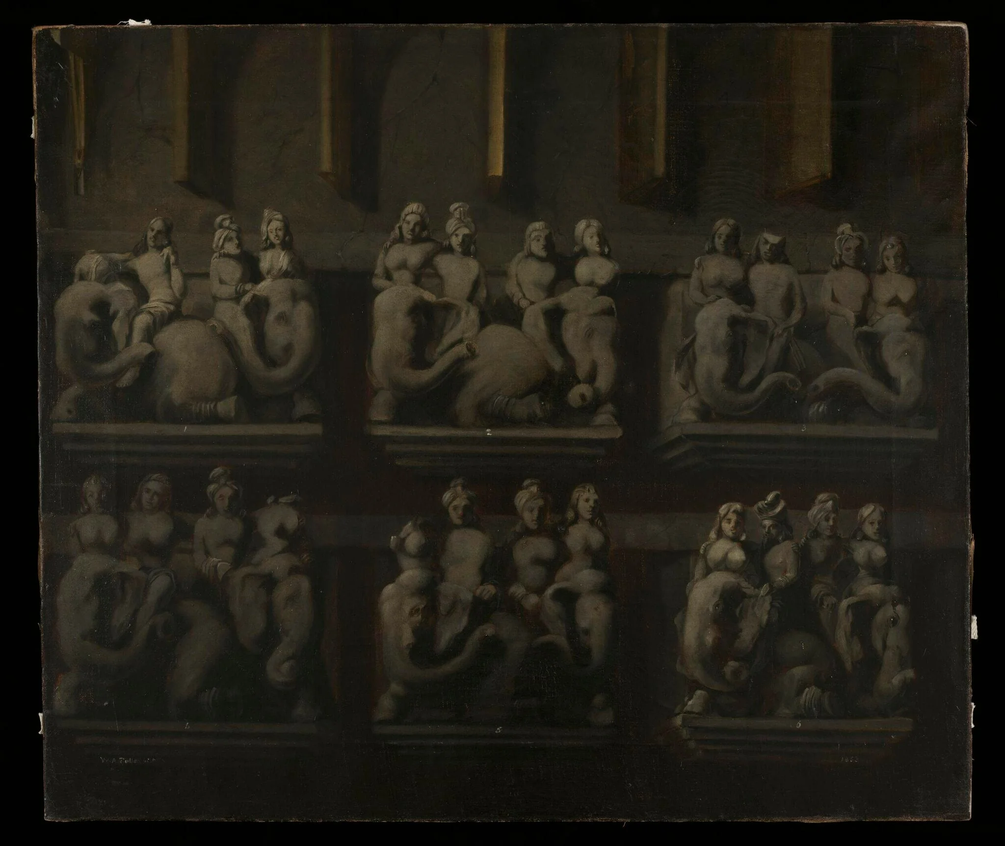 Hindu Stone Sculptures, detail