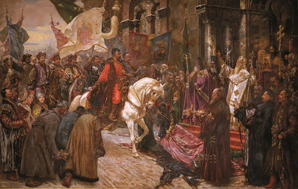 В'їзд Богдана Хмельницького до Києва 1649 року, by Mykola Ivasiuk, oil, 1902